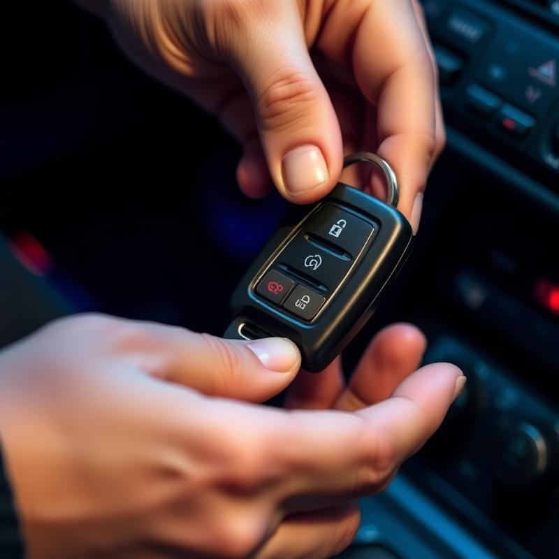 Programación de llave con chip automotriz